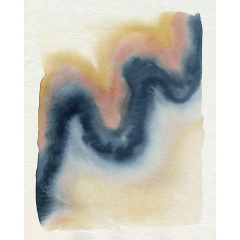 Wavy Pitch II White Modern Wood Framed Art Print by Popp, Grace