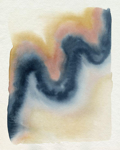 Wavy Pitch II Black Ornate Wood Framed Art Print with Double Matting by Popp, Grace