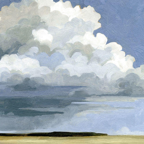 Dense Cumulus II Gold Ornate Wood Framed Art Print with Double Matting by Caroline, Emma