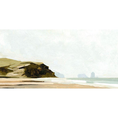 Pale Coast I Gold Ornate Wood Framed Art Print with Double Matting by Caroline, Emma