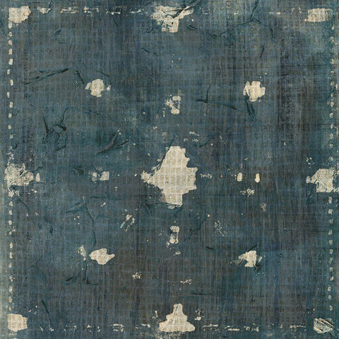 Freehand Batik II Black Ornate Wood Framed Art Print with Double Matting by Vess, June Erica