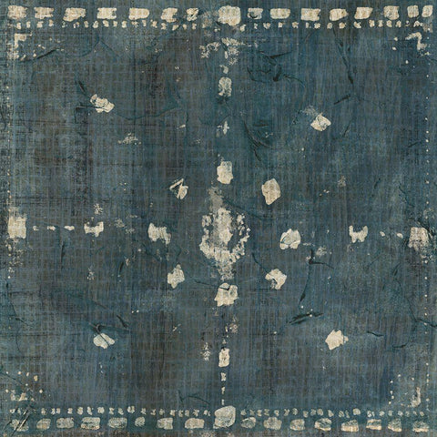 Freehand Batik III White Modern Wood Framed Art Print by Vess, June Erica