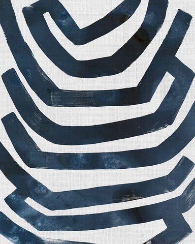 Ramblas II White Modern Wood Framed Art Print with Double Matting by Vess, June Erica