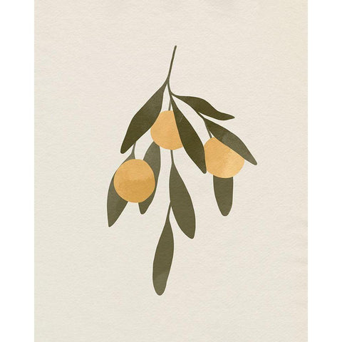 Sweet Clementines I Gold Ornate Wood Framed Art Print with Double Matting by Caroline, Emma