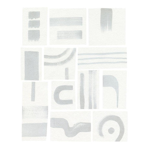 Modern Marks IV Gold Ornate Wood Framed Art Print with Double Matting by Popp, Grace