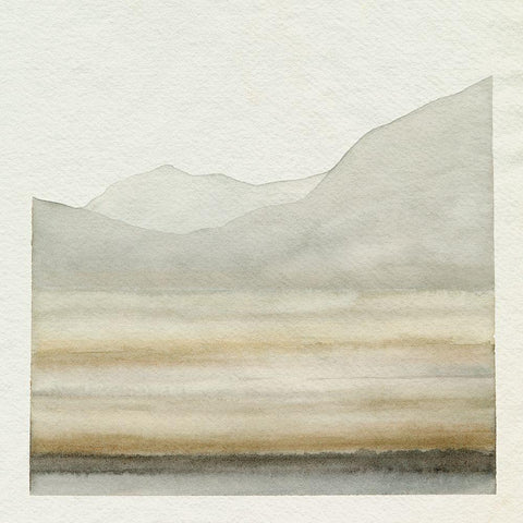 Desert Film II Black Modern Wood Framed Art Print with Double Matting by Caroline, Emma