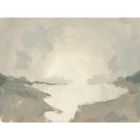 Smoke River I Black Modern Wood Framed Art Print with Double Matting by Green, Jacob