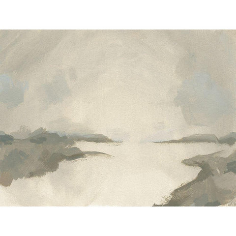Smoke River III Black Modern Wood Framed Art Print by Green, Jacob
