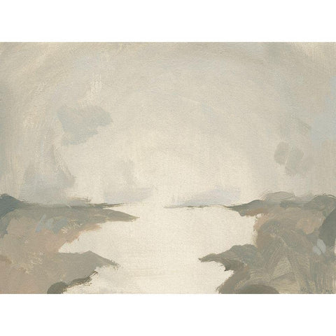 Smoke River IV White Modern Wood Framed Art Print by Green, Jacob