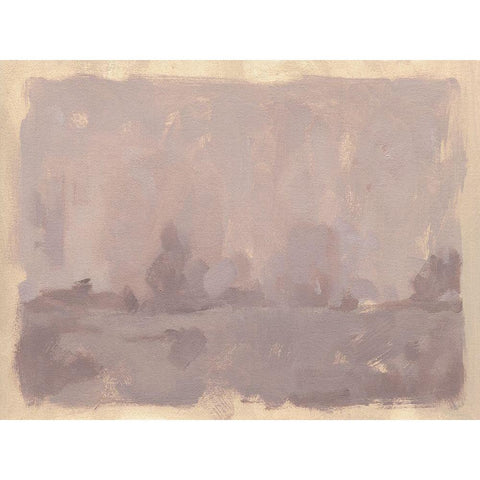 Foggy Inland II White Modern Wood Framed Art Print by Green, Jacob