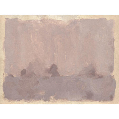 Foggy Inland III White Modern Wood Framed Art Print by Green, Jacob