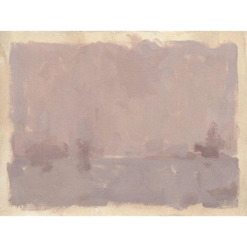 Foggy Inland IV Black Modern Wood Framed Art Print by Green, Jacob