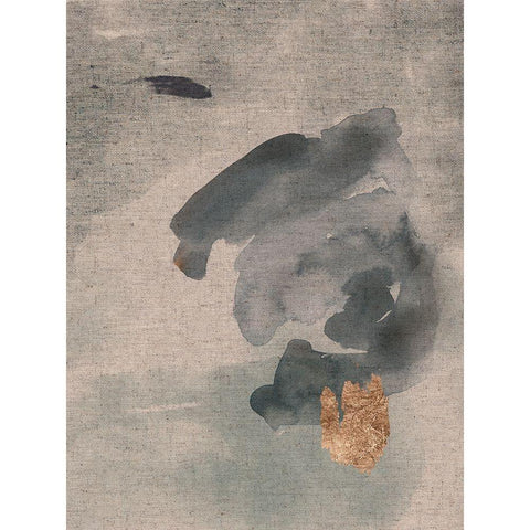 Watercolor on Linen I Black Modern Wood Framed Art Print by Green, Jacob