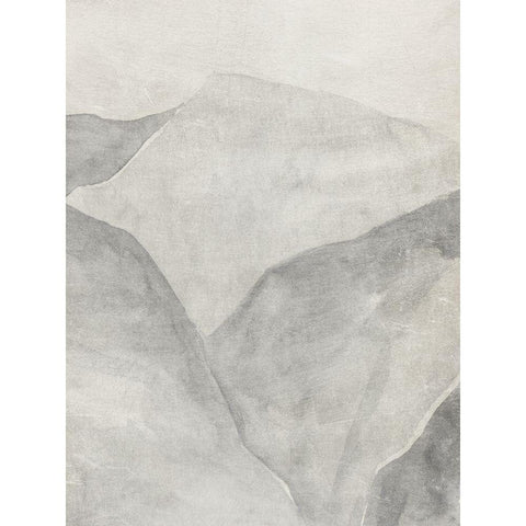 Gray Mountain Range II Black Modern Wood Framed Art Print by Warren, Annie