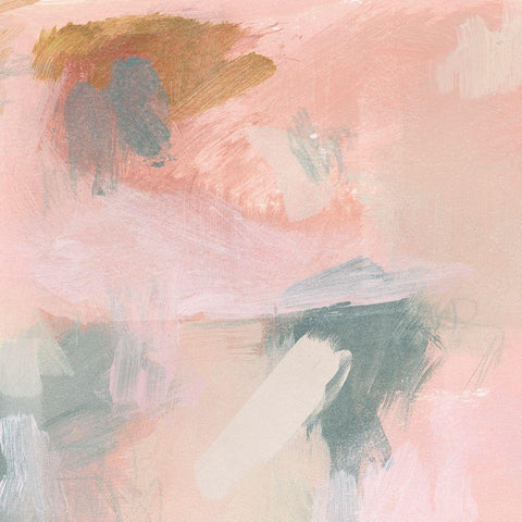 Muddled Apricot II Black Modern Wood Framed Art Print by Parker, Jennifer Paxton