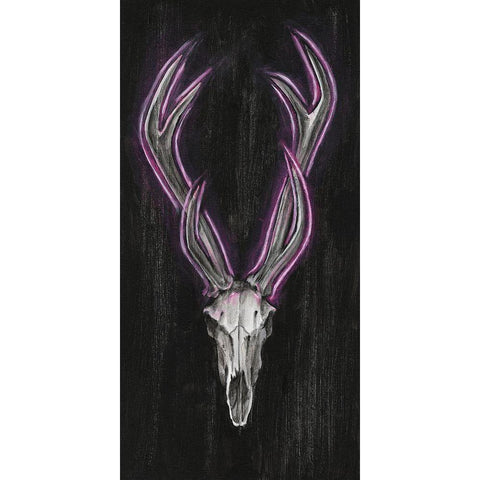 Neon European Mount I White Modern Wood Framed Art Print by Harper, Ethan