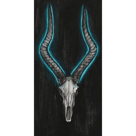 Neon European Mount II Black Modern Wood Framed Art Print with Double Matting by Harper, Ethan