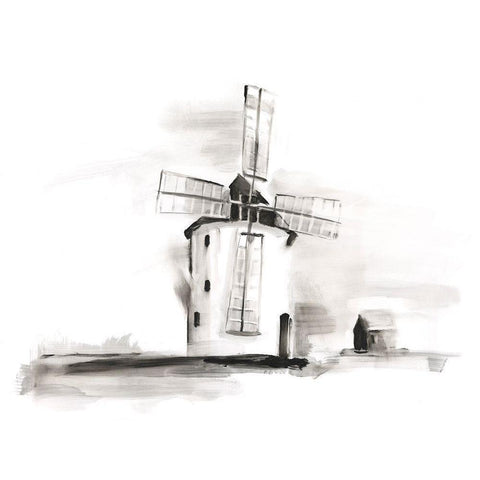 European Farm Collection III White Modern Wood Framed Art Print by Harper, Ethan