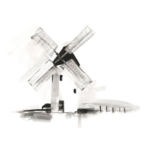 European Farm Collection IV White Modern Wood Framed Art Print by Harper, Ethan