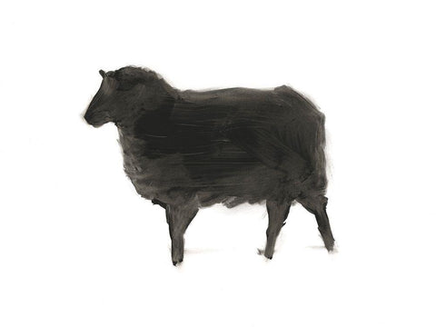 European Farm Collection V Black Ornate Wood Framed Art Print with Double Matting by Harper, Ethan