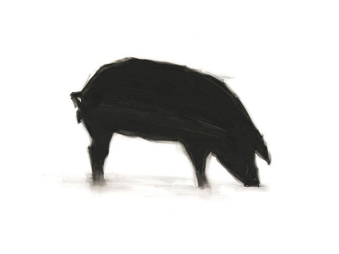 European Farm Collection VII Black Ornate Wood Framed Art Print with Double Matting by Harper, Ethan