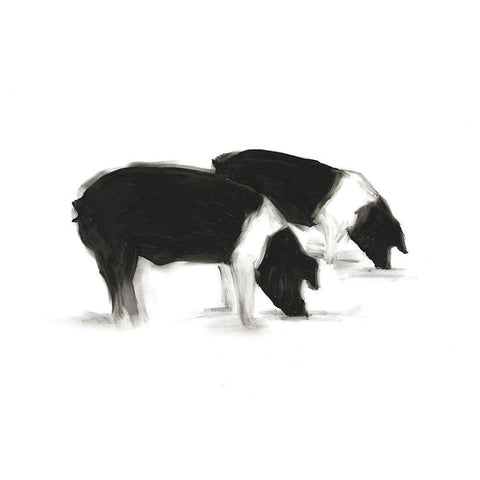 European Farm Collection VIII Black Modern Wood Framed Art Print by Harper, Ethan