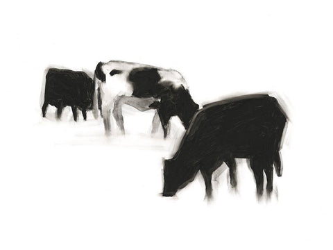 European Farm Collection X White Modern Wood Framed Art Print with Double Matting by Harper, Ethan