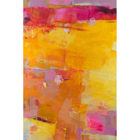 Viv I Black Modern Wood Framed Art Print with Double Matting by Jachimiec, Sue
