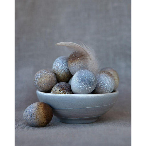 The Feather Black Modern Wood Framed Art Print with Double Matting by Soderman, Tania