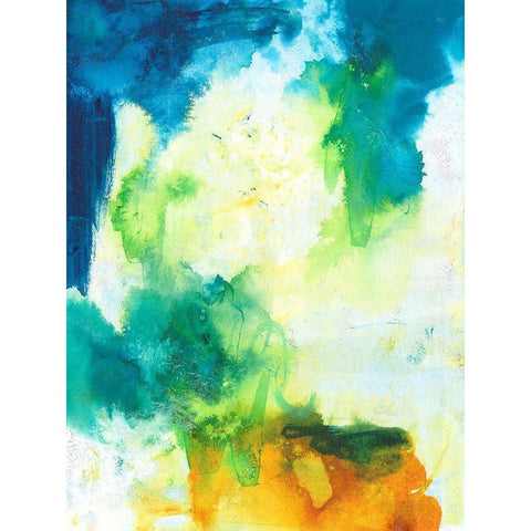 Summer Skies I Black Modern Wood Framed Art Print by Combs, Joyce