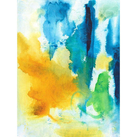 Summer Skies II Gold Ornate Wood Framed Art Print with Double Matting by Combs, Joyce