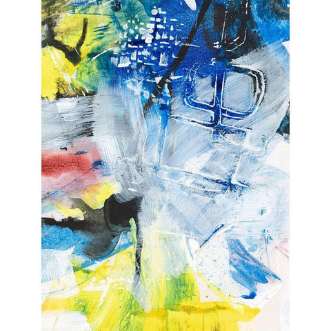 Step Out II Black Modern Wood Framed Art Print with Double Matting by Combs, Joyce