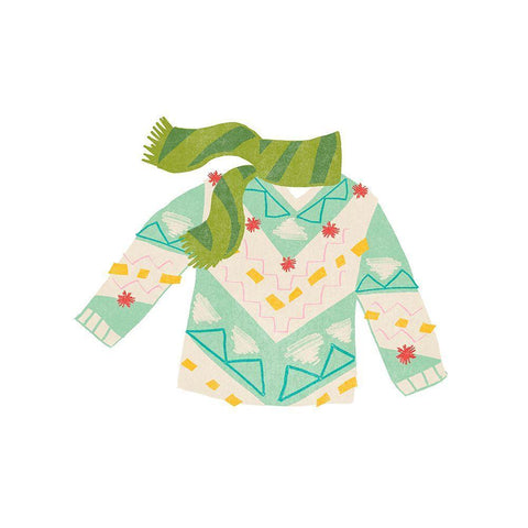 Tacky Sweaters IV Black Ornate Wood Framed Art Print with Double Matting by Vess, June Erica