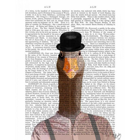 Clockwork Orange Goose Black Modern Wood Framed Art Print with Double Matting by Fab Funky