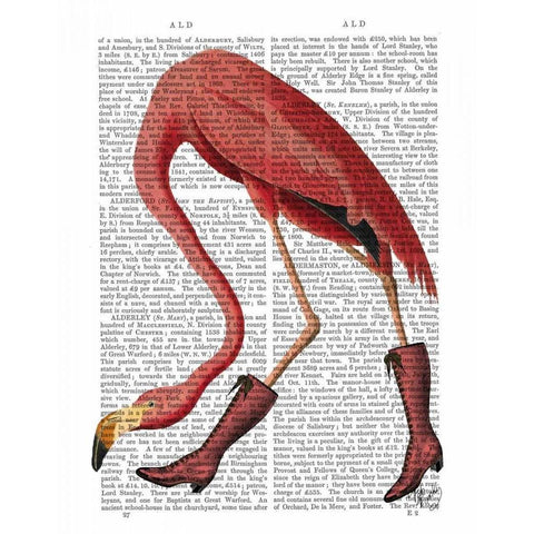 Flamingo in Pink Boots White Modern Wood Framed Art Print by Fab Funky