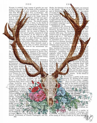 Deer Skull With Flowers 1 Black Ornate Wood Framed Art Print with Double Matting by Fab Funky