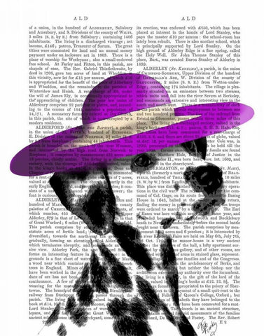 Dalmatian With Purple Wide Brimmed Hat White Modern Wood Framed Art Print with Double Matting by Fab Funky