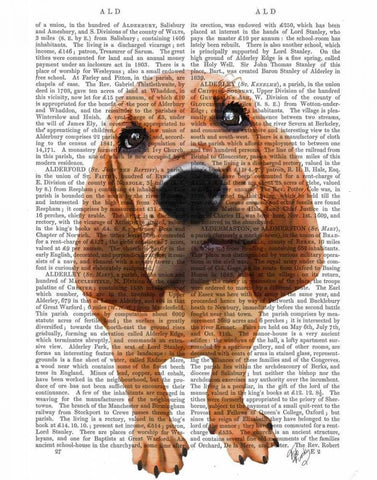 Bloodhound Puppy White Modern Wood Framed Art Print with Double Matting by Fab Funky