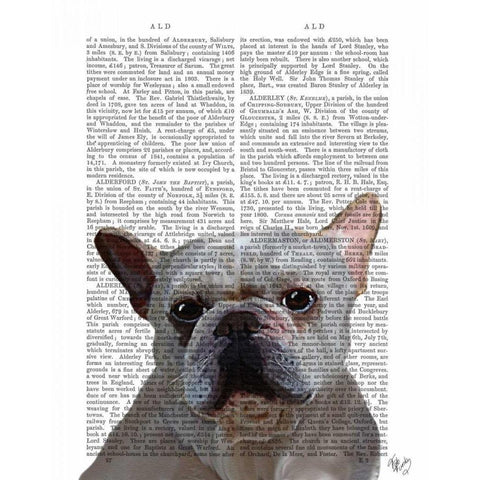 White French Bulldog Plain White Modern Wood Framed Art Print by Fab Funky