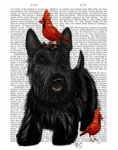 Scottish Terrier and Birds White Modern Wood Framed Art Print with Double Matting by Fab Funky