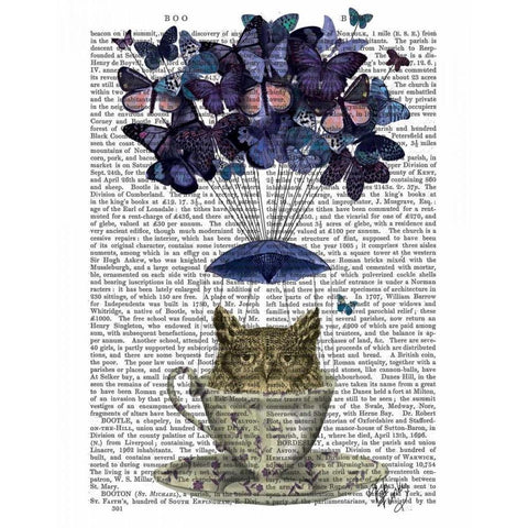 Owl In Teacup White Modern Wood Framed Art Print by Fab Funky