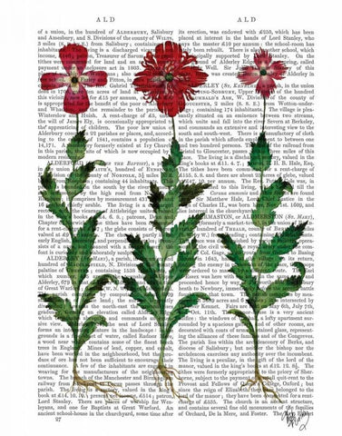 Italian Carnation 1 White Modern Wood Framed Art Print with Double Matting by Fab Funky