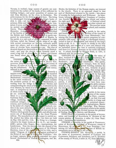 Italian Carnation 3 White Modern Wood Framed Art Print with Double Matting by Fab Funky