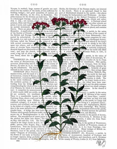 Italian Carnation 6 Black Ornate Wood Framed Art Print with Double Matting by Fab Funky