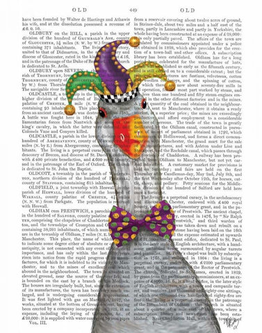 Mardi Gras Goose Jester Hat Black Ornate Wood Framed Art Print with Double Matting by Fab Funky