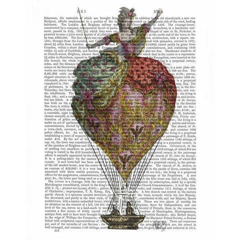 Hot Air Balloon Woman 3 White Modern Wood Framed Art Print by Fab Funky