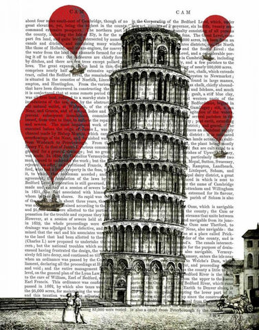 Tower of Pisa and Red Hot Air Balloons Black Ornate Wood Framed Art Print with Double Matting by Fab Funky