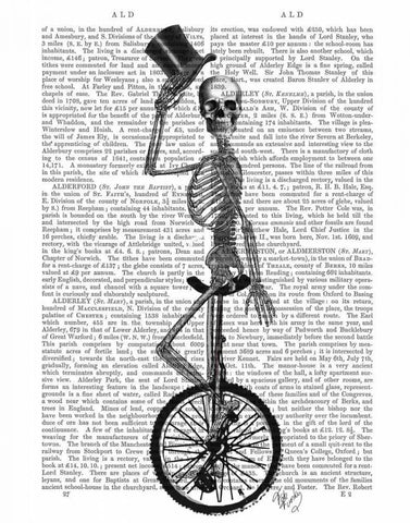 Skeleton on Unicycle Black Ornate Wood Framed Art Print with Double Matting by Fab Funky