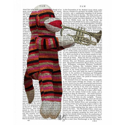 Sock Monkey Playing Trumpet Gold Ornate Wood Framed Art Print with Double Matting by Fab Funky