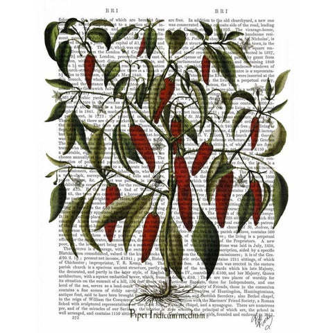 Peppers 3 White Modern Wood Framed Art Print by Fab Funky